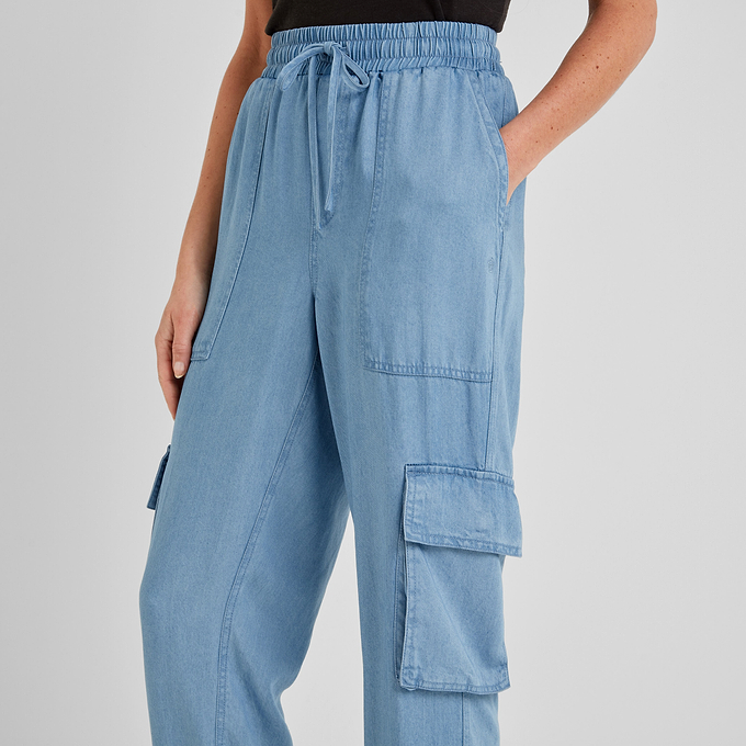 Keney Womens Trousers - Faded Indigo