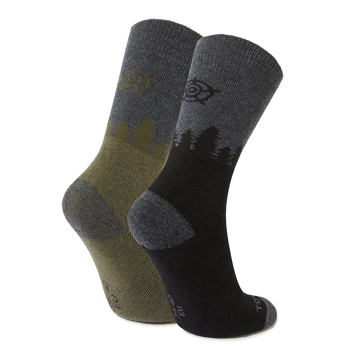 Krems Trek Socks - Black/Khaki