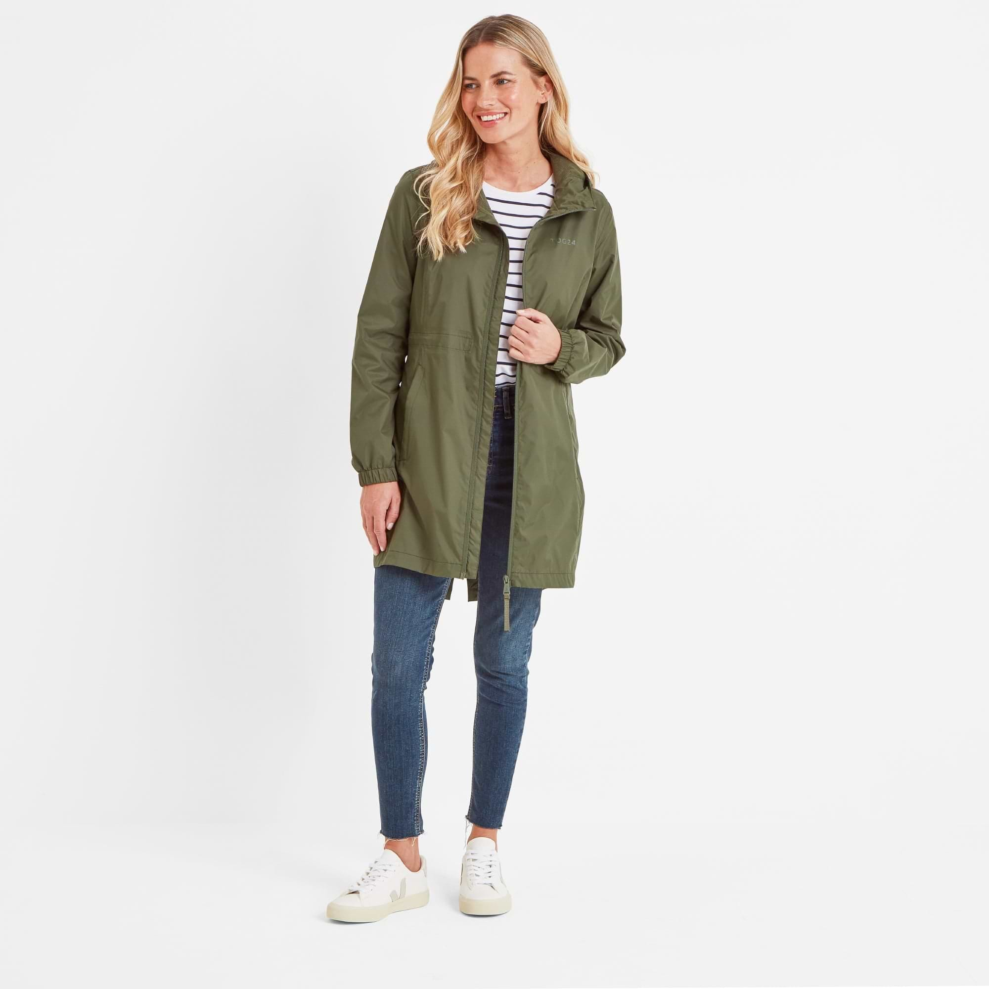 Ladies khaki waterproof jacket best sale