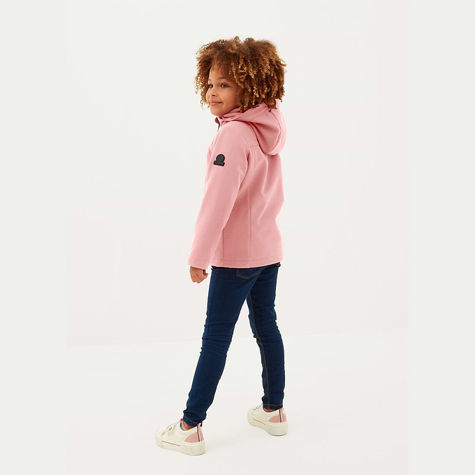 Koroma Kids Softshell Hooded Jacket - Playful Pink