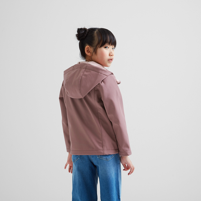 Koroma Kids Softshell Hooded Jacket - Mauve