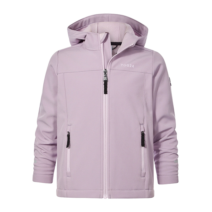 Koroma Kids Softshell Hooded Jacket - Lavender Grey