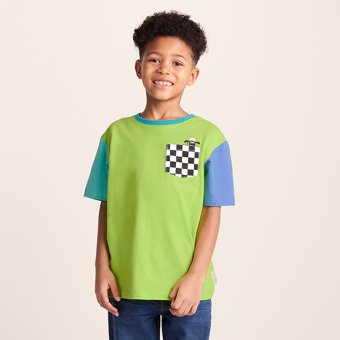 Ladoum Kids Shaun the Sheep T-Shirt - Lime Green
