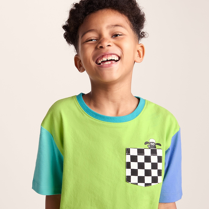 Ladoum Kids Shaun the Sheep T-Shirt - Lime Green