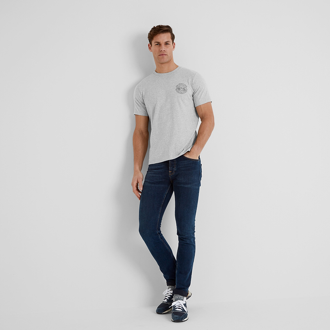 Lakes Mens T-Shirt - Light Grey Marl