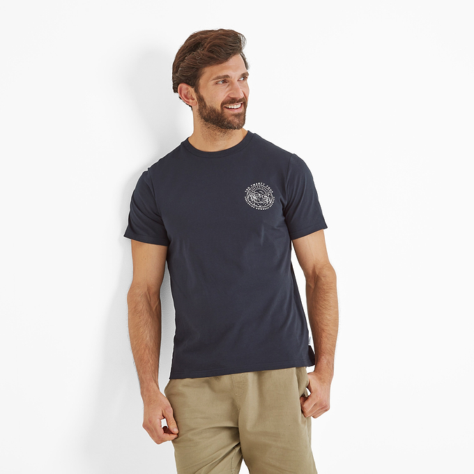 Lakes Mens T-Shirt - Dark Indigo