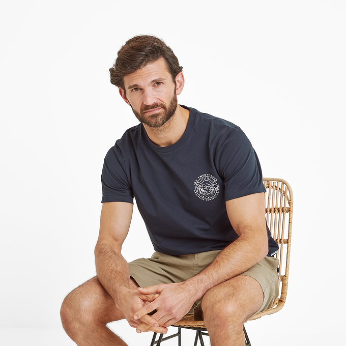 Lakes Mens T-Shirt - Dark Indigo