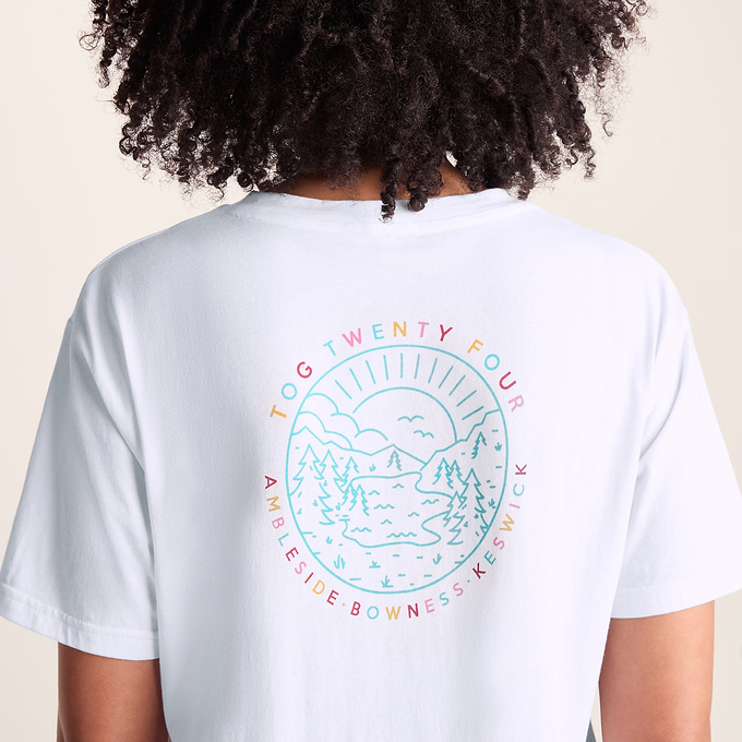 Lakeside Womens 100% Cotton Supersoft Relaxed Fit T-Shirt - Optic White