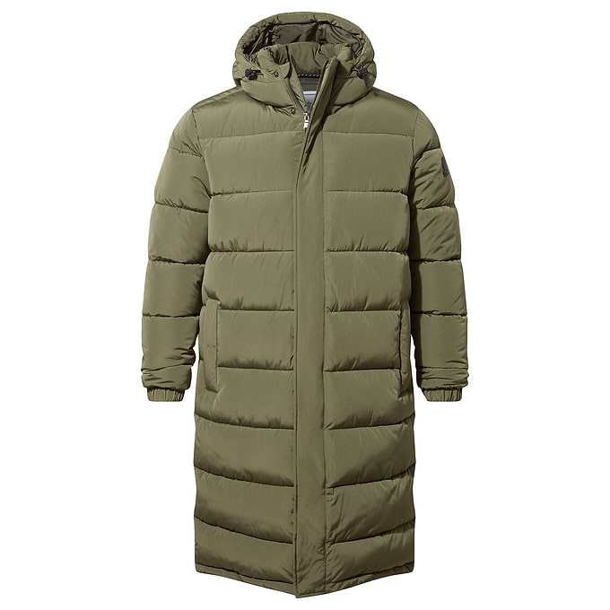 Langrick Mens Long Padded Jacket Khaki – TOG24 - Main Image