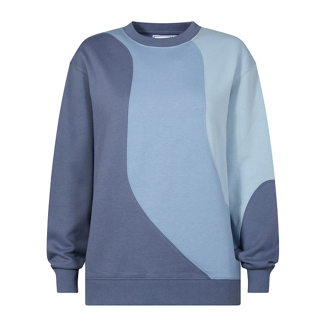 Lawla Womens Oversized Supersoft Sweat - Smokey Blue