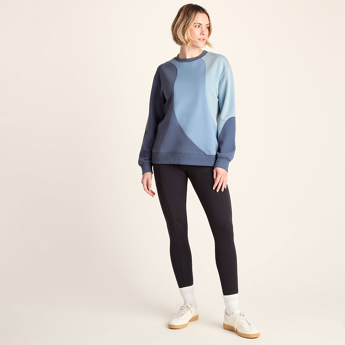 Lawla Womens Oversized Supersoft Sweat - Smokey Blue