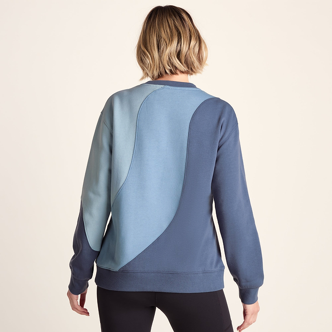Lawla Womens Oversized Supersoft Sweat - Smokey Blue