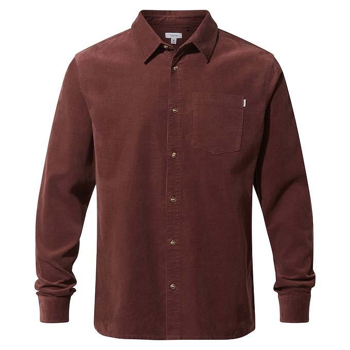 Lenny Mens Shirt Long Sleeve - Port