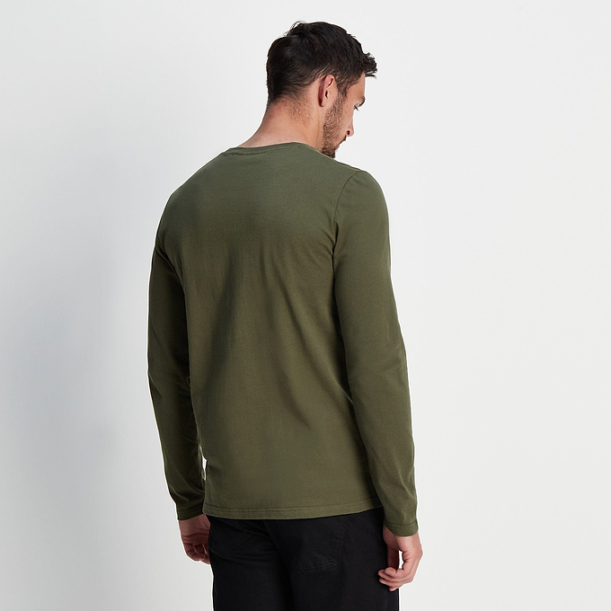 Lewes Mens Long Sleeve T-Shirt - Khaki