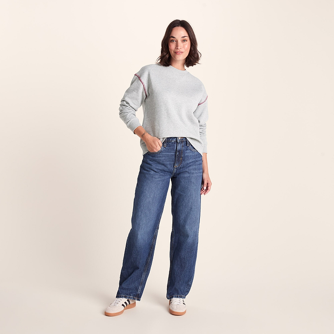 Lillia Womens Sweat - Light Grey Marl
