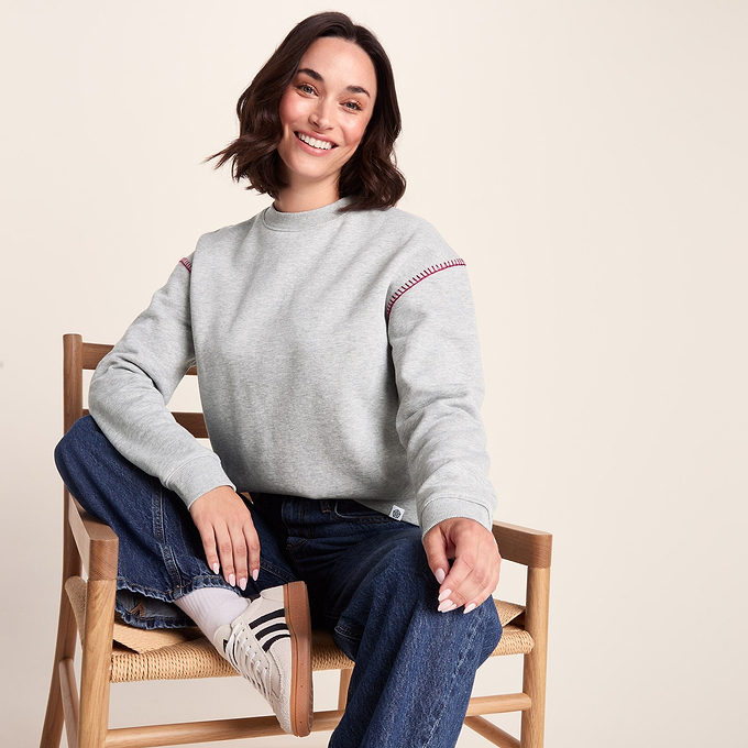 Lillia Womens Sweat - Light Grey Marl