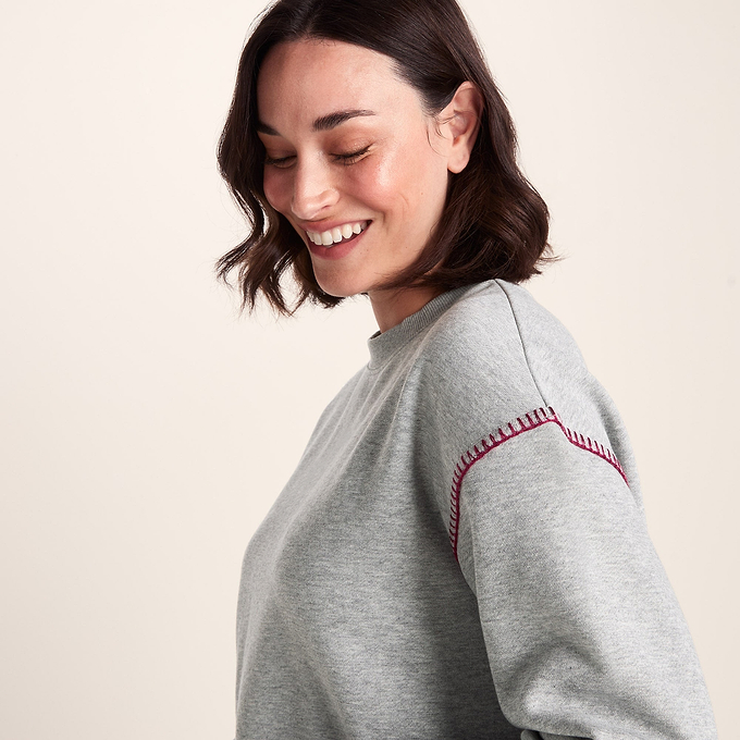 Lillia Womens Sweat - Light Grey Marl