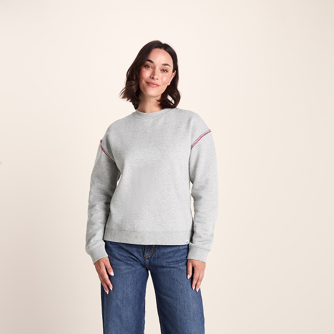 Lillia Womens Sweat - Light Grey Marl