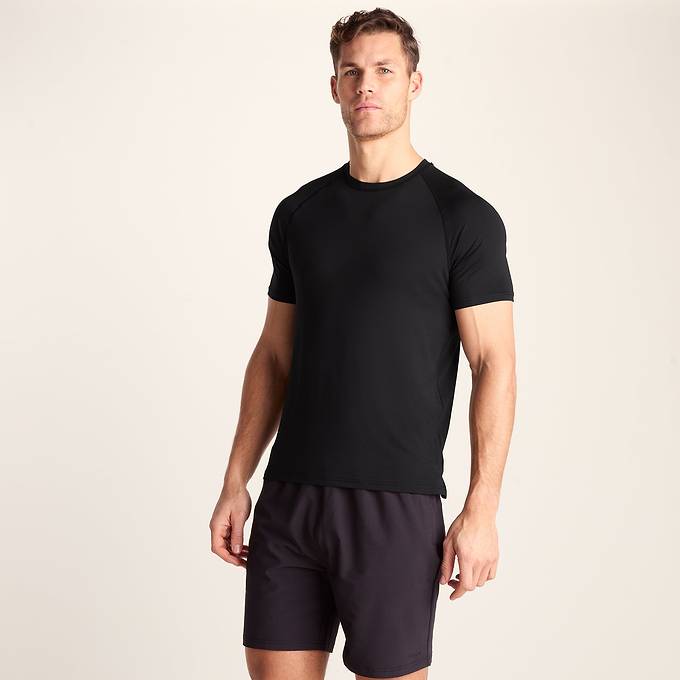 Maddox Mens Short Sleeve Performance T-Shirt - Black