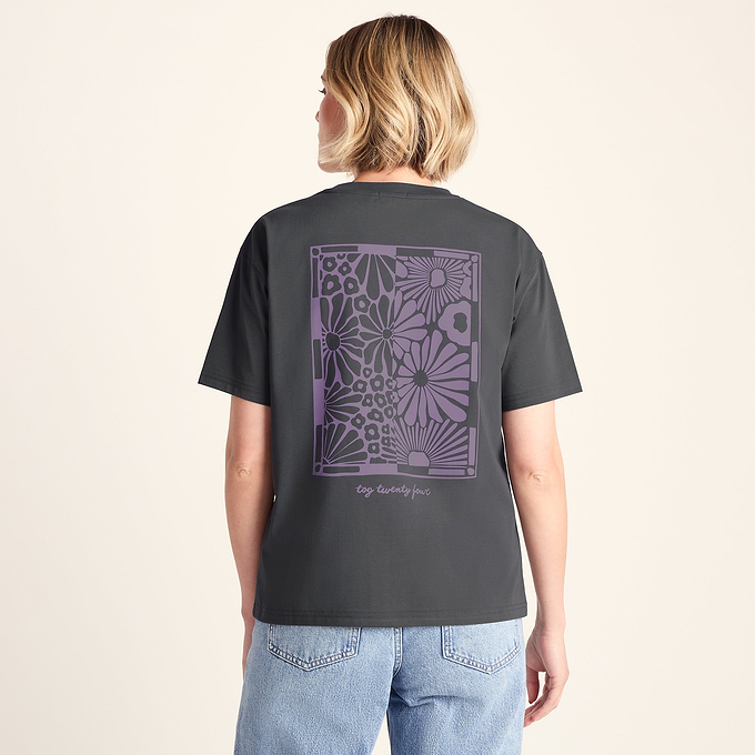 Margot Womens Supersoft Premium Relaxed Fit T-Shirt - Deep Slate