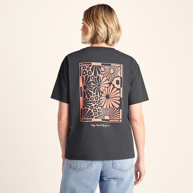 Margot Womens Supersoft Premium Relaxed Fit T-Shirt - Deep Slate