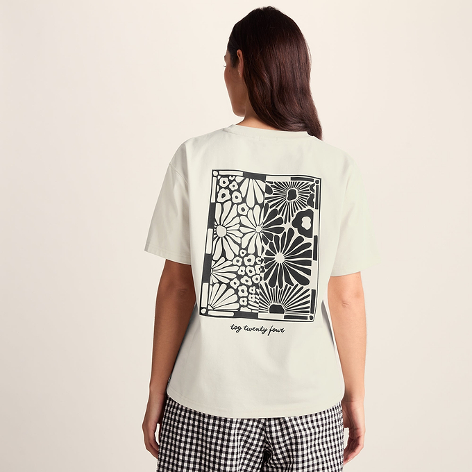 Margot Womens Supersoft Premium Relaxed Fit T-Shirt - Vanilla