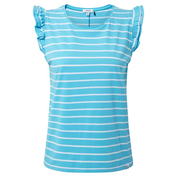 Maribel Womens Vest - Blue Tide Stripe