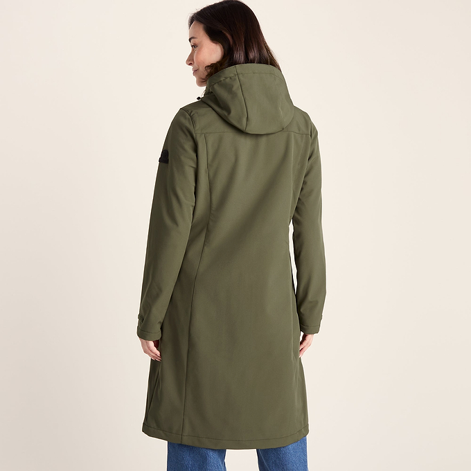 Marina Womens Long Water Resistant Softshell Jacket - Khaki