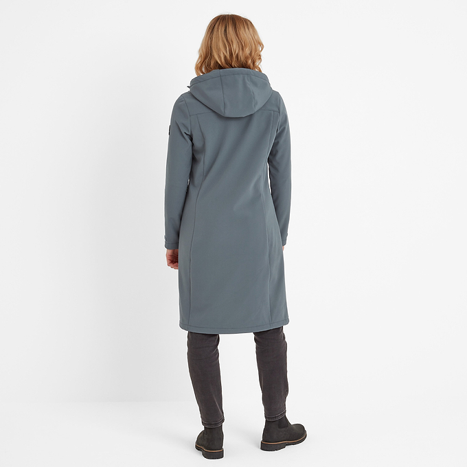Marina Womens Extra Long Softshell Jacket - Graphite