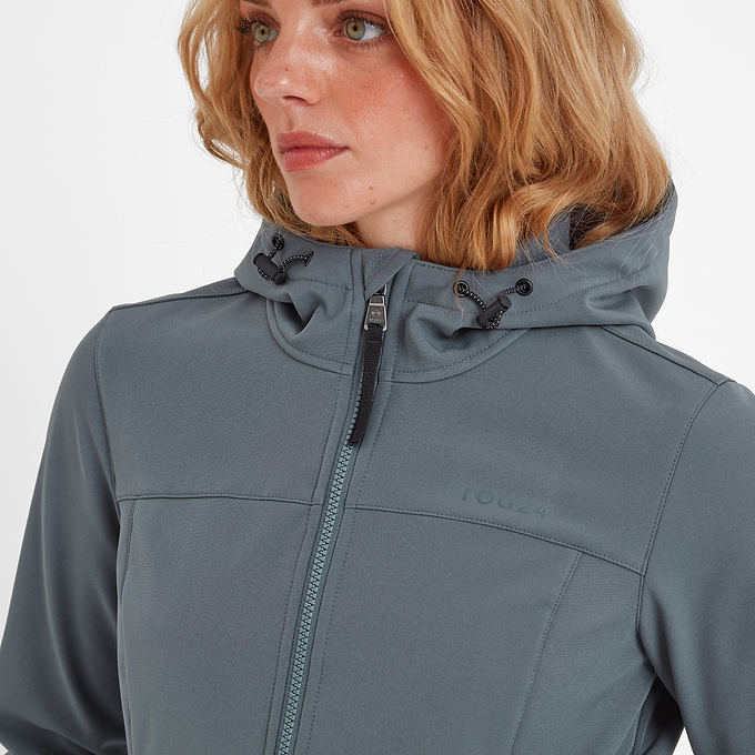 Marina Womens Extra Long Softshell Jacket - Graphite