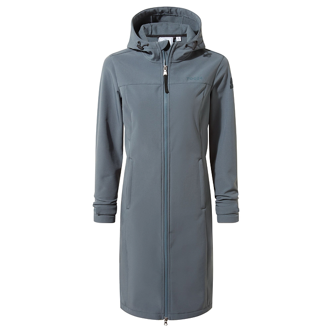 Marina Womens Extra Long Softshell Jacket - Graphite