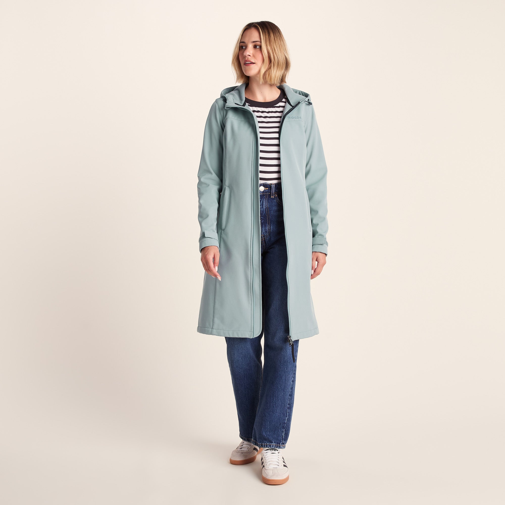 Marina Womens Extra Long Softshell Jacket - Misty Grey – TOG24