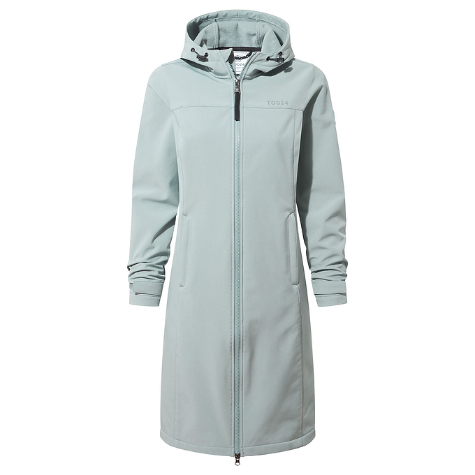 Marina Womens Extra Long Softshell Jacket - Misty Grey