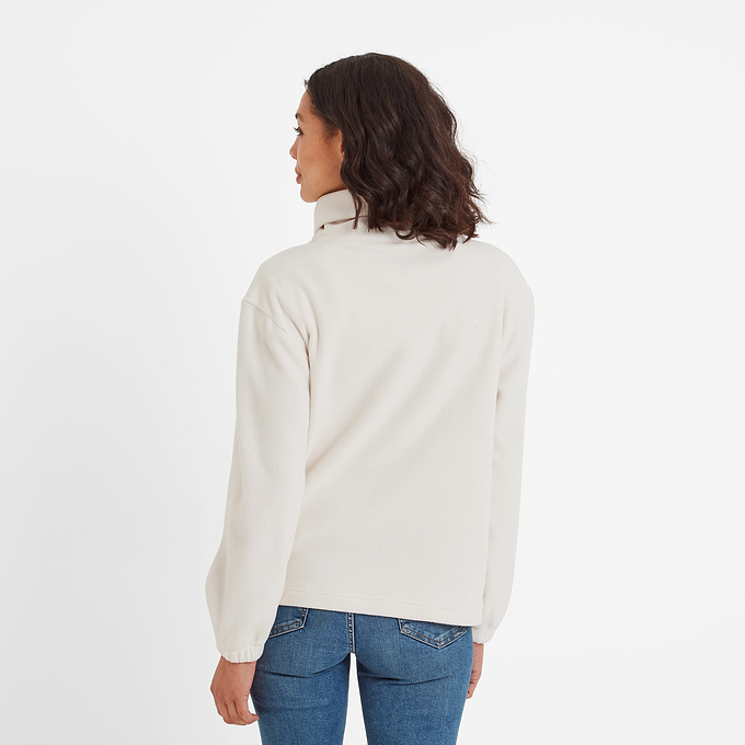 Mauly Womens Funnel Neck Fleece - Vanilla