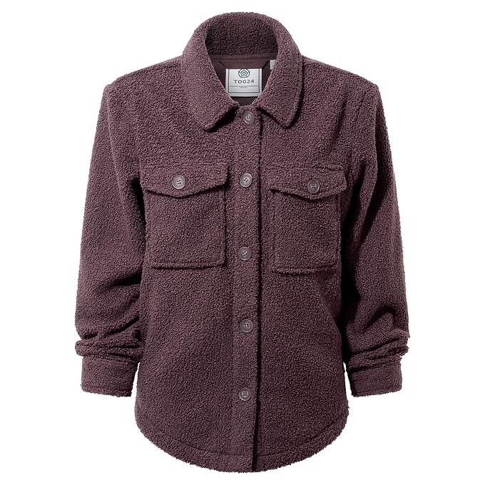 Maxine Womens Shacket - Dark Mauve