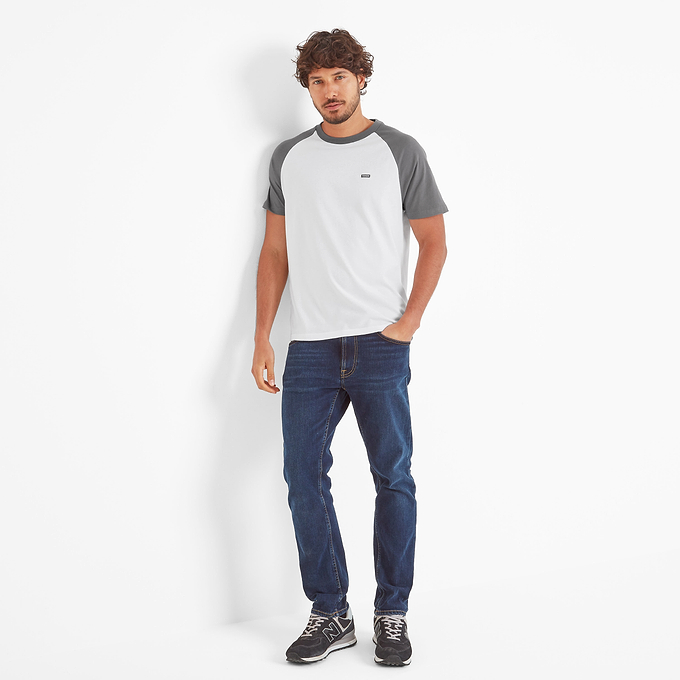McGill Mens T-Shirt - Steel Grey/Optic White