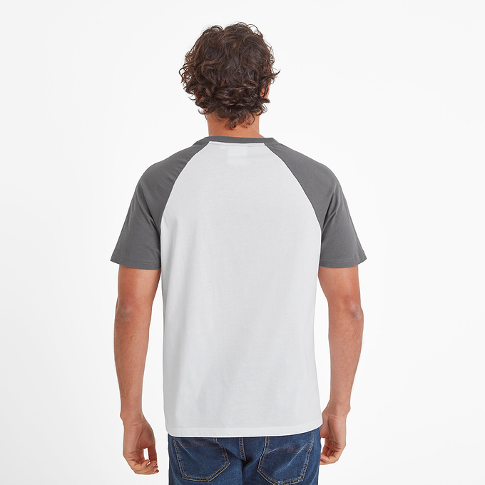 McGill Mens T-Shirt - Steel Grey/Optic White