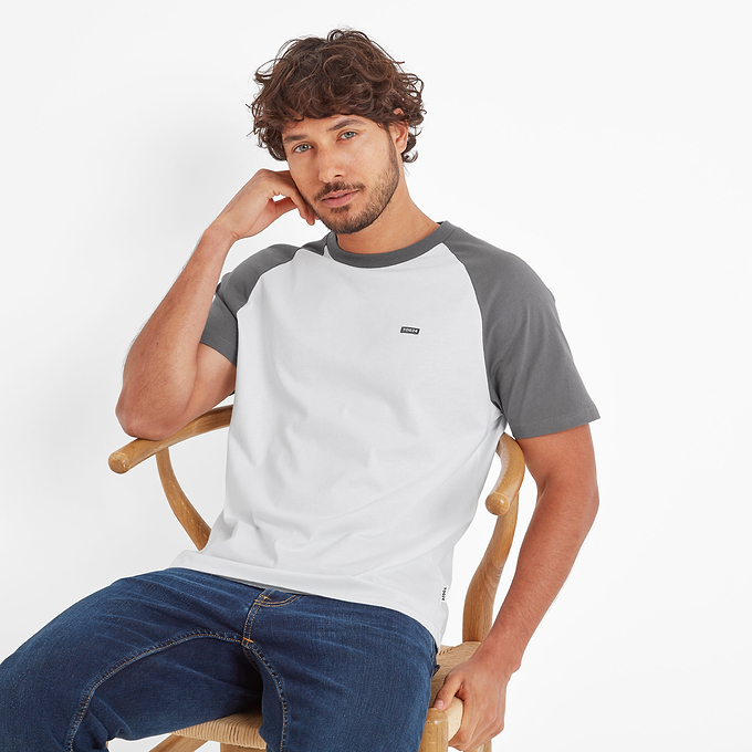 McGill Mens T-Shirt - Steel Grey/Optic White