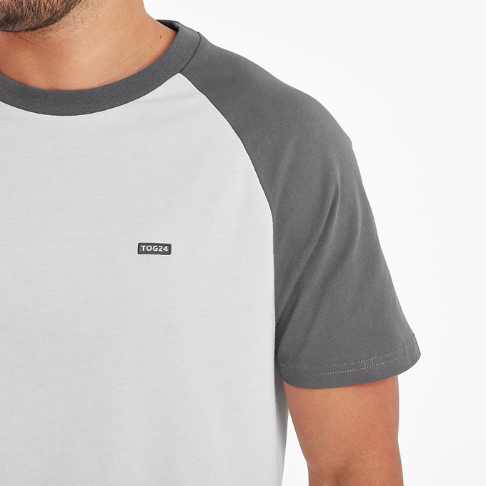 McGill Mens T-Shirt - Steel Grey/Optic White