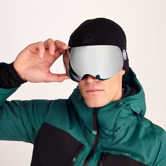 cat 1-3 ski goggles Megeve Cat 3 Lens Goggles Matt Black/Silver – TOG24