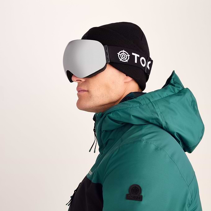cat 3 ski goggles Megeve Cat 3 Lens Goggles Matt Black/Silver – TOG24