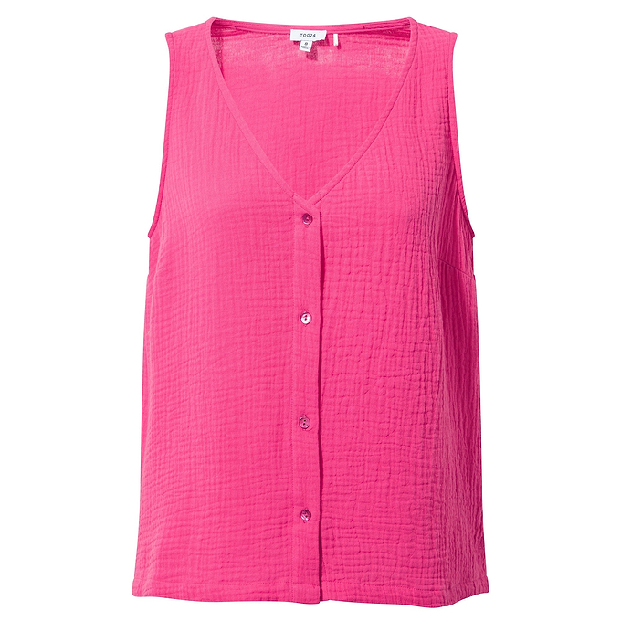 Melissa Womens Summer Vest - Hibiscus Pink