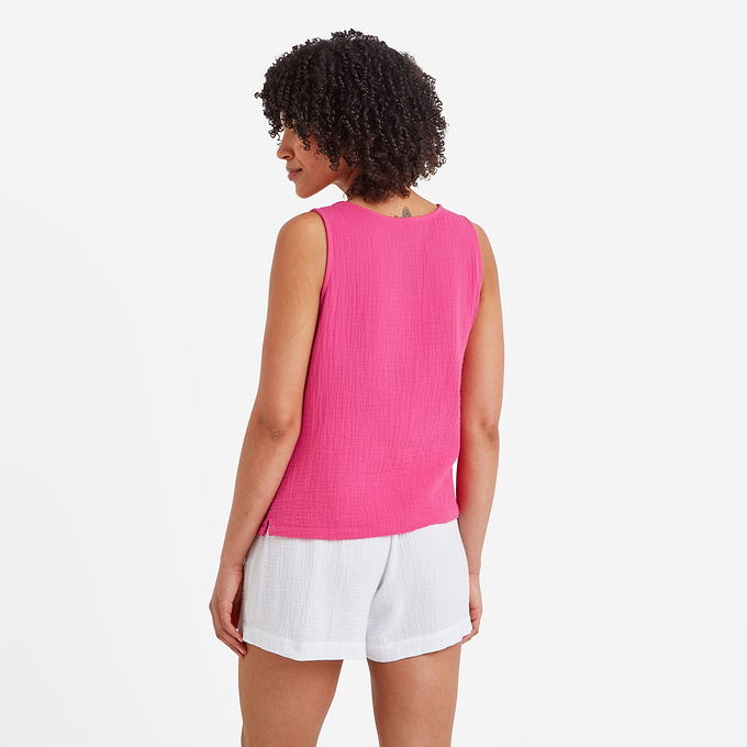 Melissa Womens Summer Vest - Hibiscus Pink