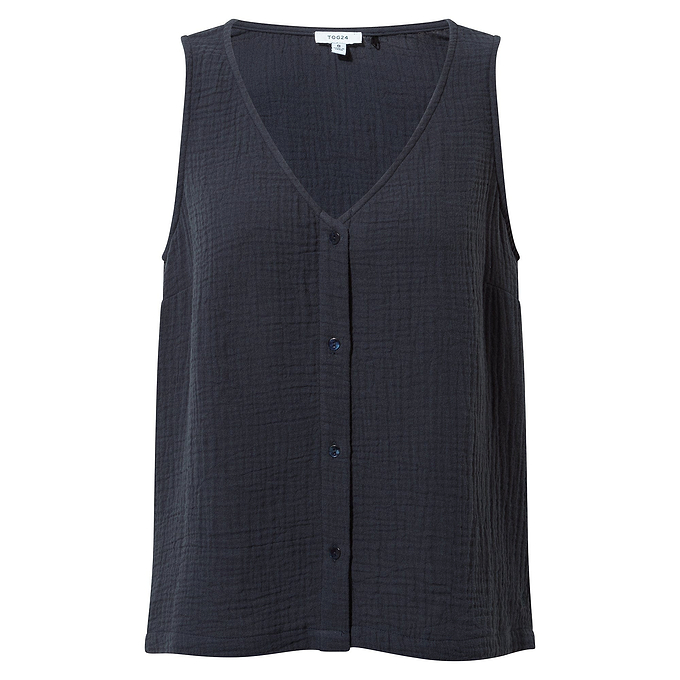 Melissa Womens Summer Vest - Dark Indigo