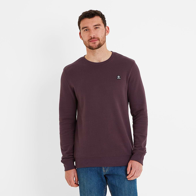 Mellor Mens Sweat - Deep Port