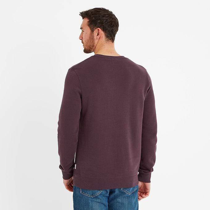 Mellor Mens Sweat - Deep Port