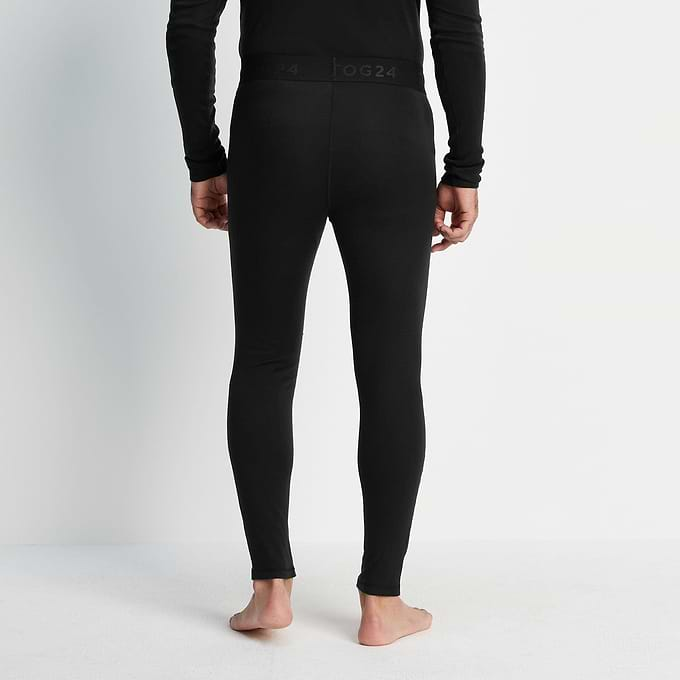 Meru Mens Cashmere Touch Base Layer Set - Black