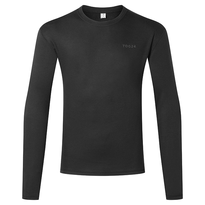 Meru Mens Cashmere Touch Base Layer Set - Black