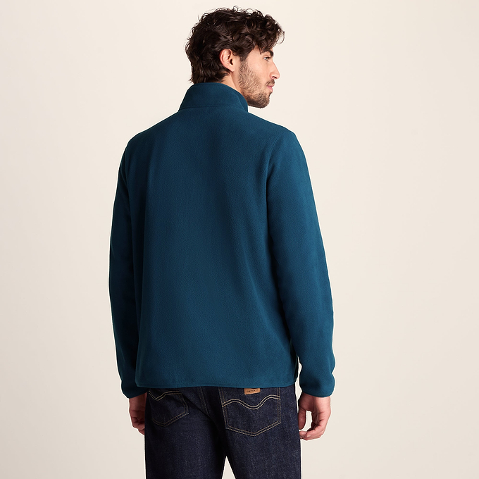 Miles Mens Relaxed Fit Microfleece Jacket - Inky Blue