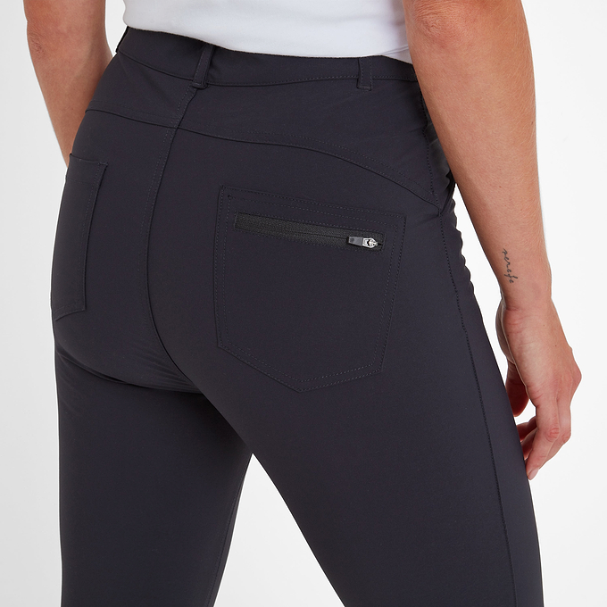Milton Womens Water Resistant Slim Trouser Long - Black